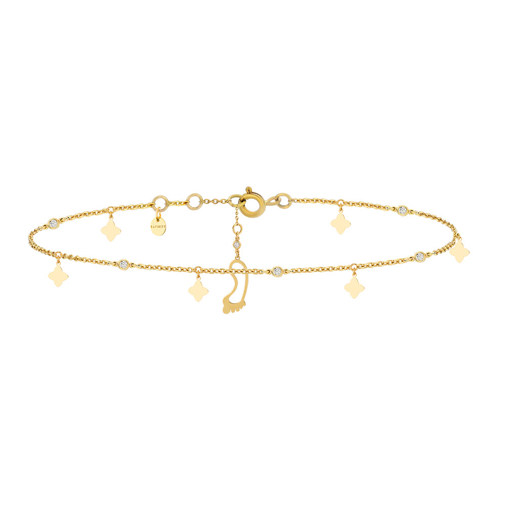 Emerald Tiger - 18K Céleste Anklet Chain