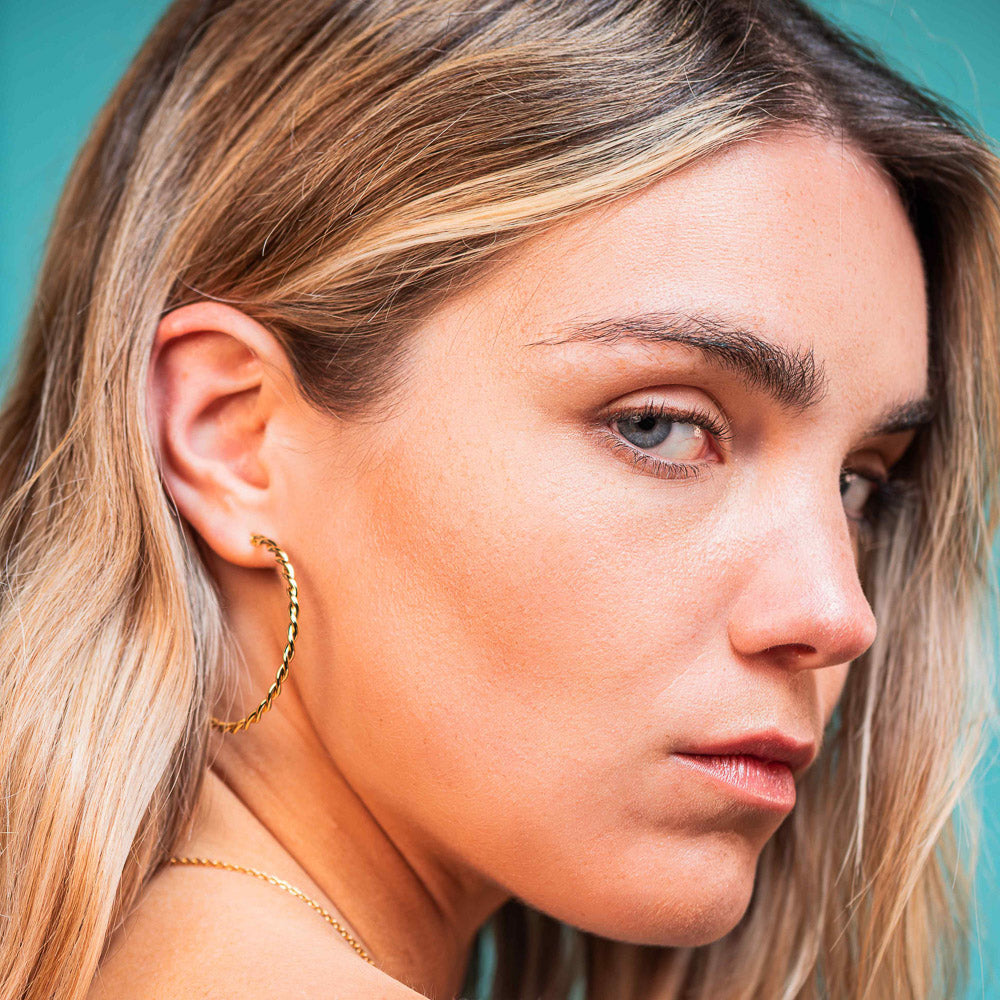 Emerald Tiger - NAXOS earrings – oversized hoop earrings