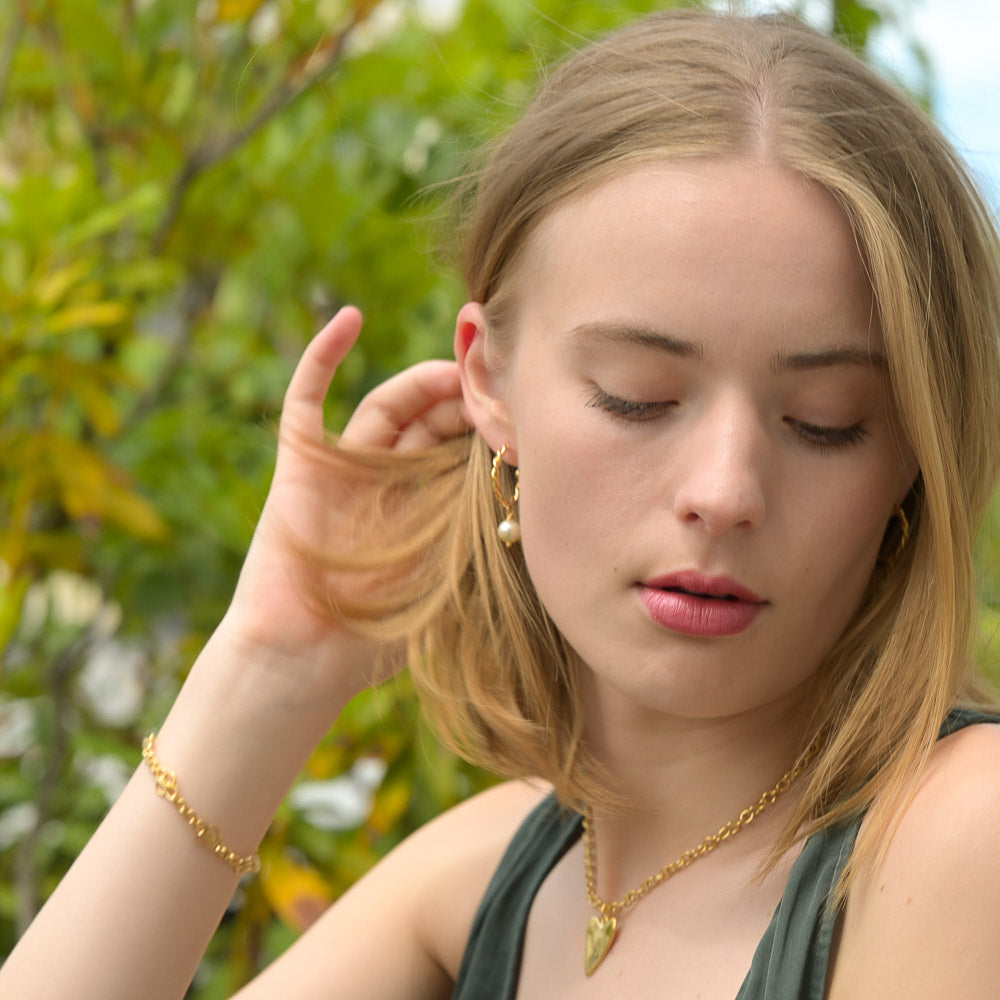 Emerald Tiger - Monte Carlo hoop earrings