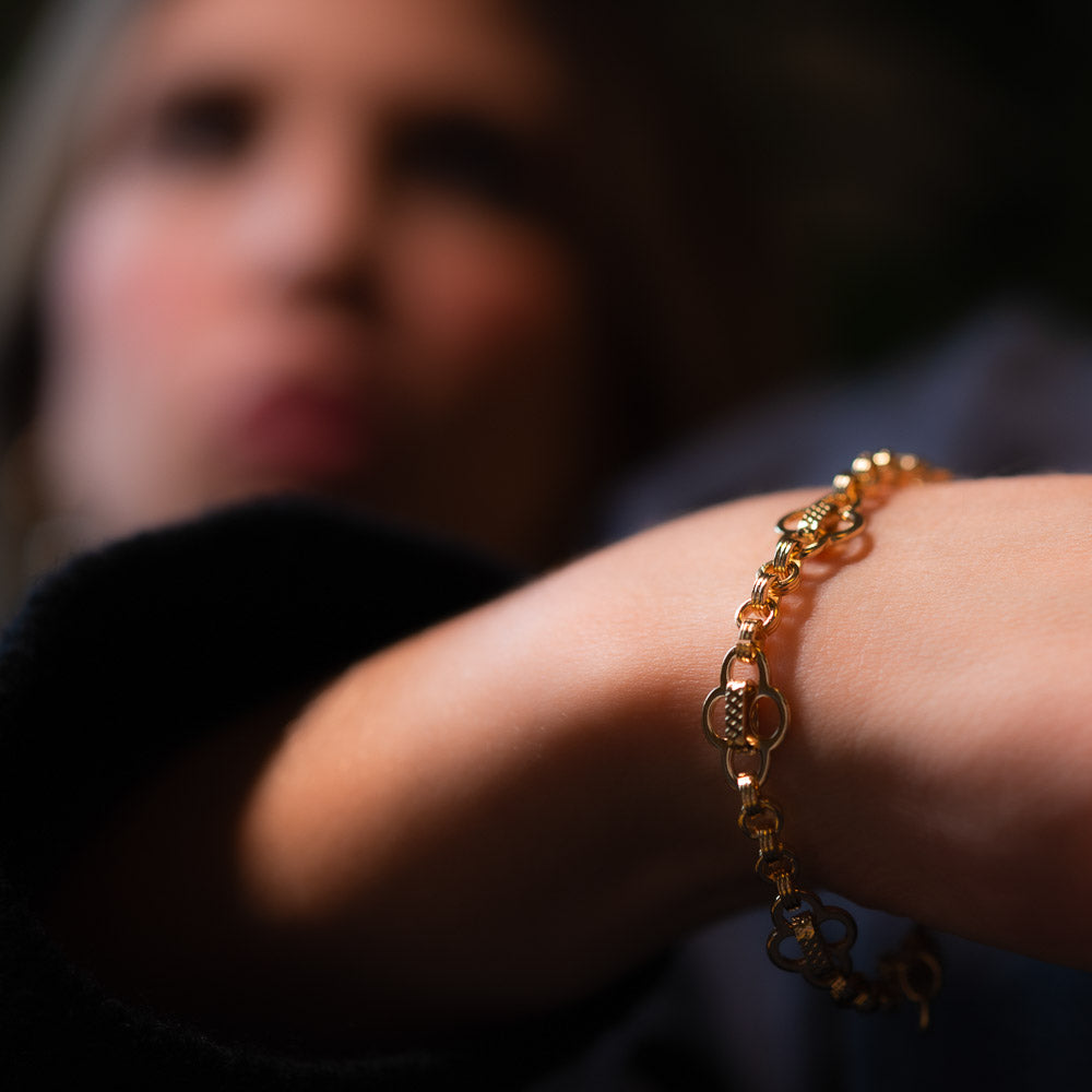 Emerald Tiger - Lucky Clover Bracelet