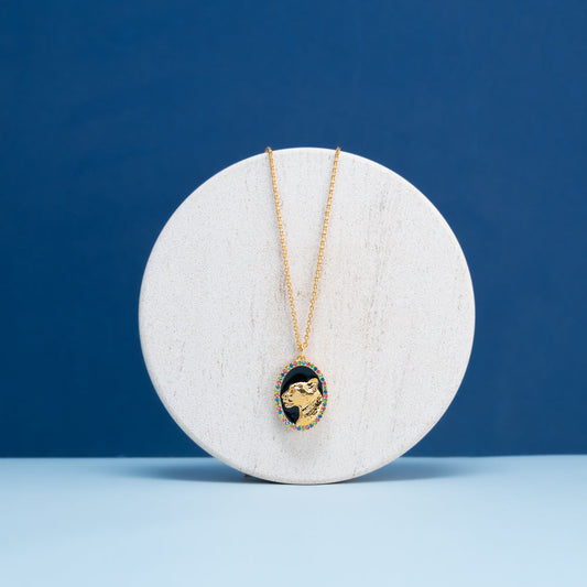 Emerald Tiger - Alexandria Medallion Necklace for Women