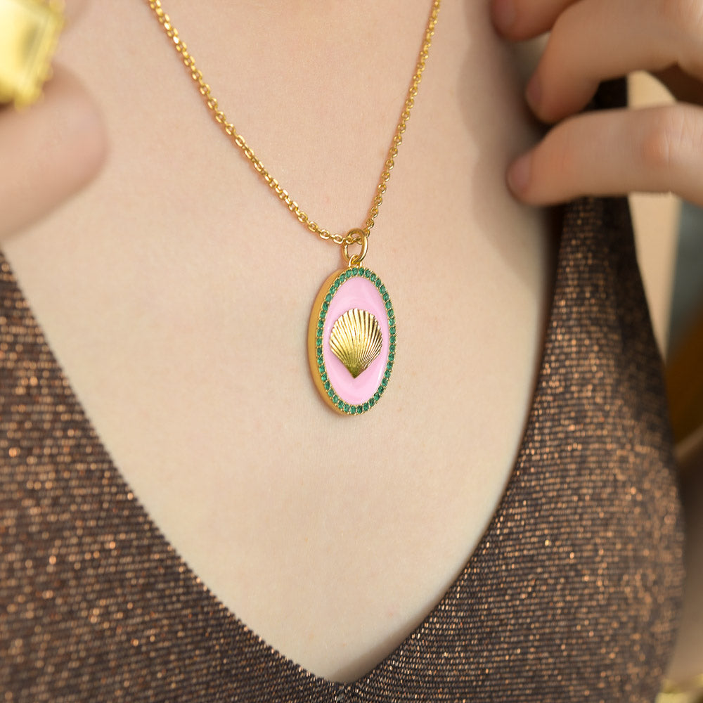 Emerald Tiger - La Madrague Medallion Necklace