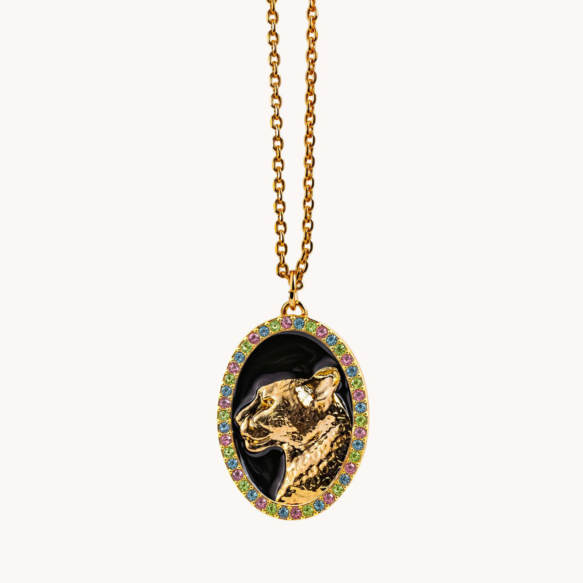 Emerald Tiger - Alexandria Medallion Necklace for Women