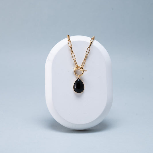 Emerald Tiger - Queen of Spades Necklace
