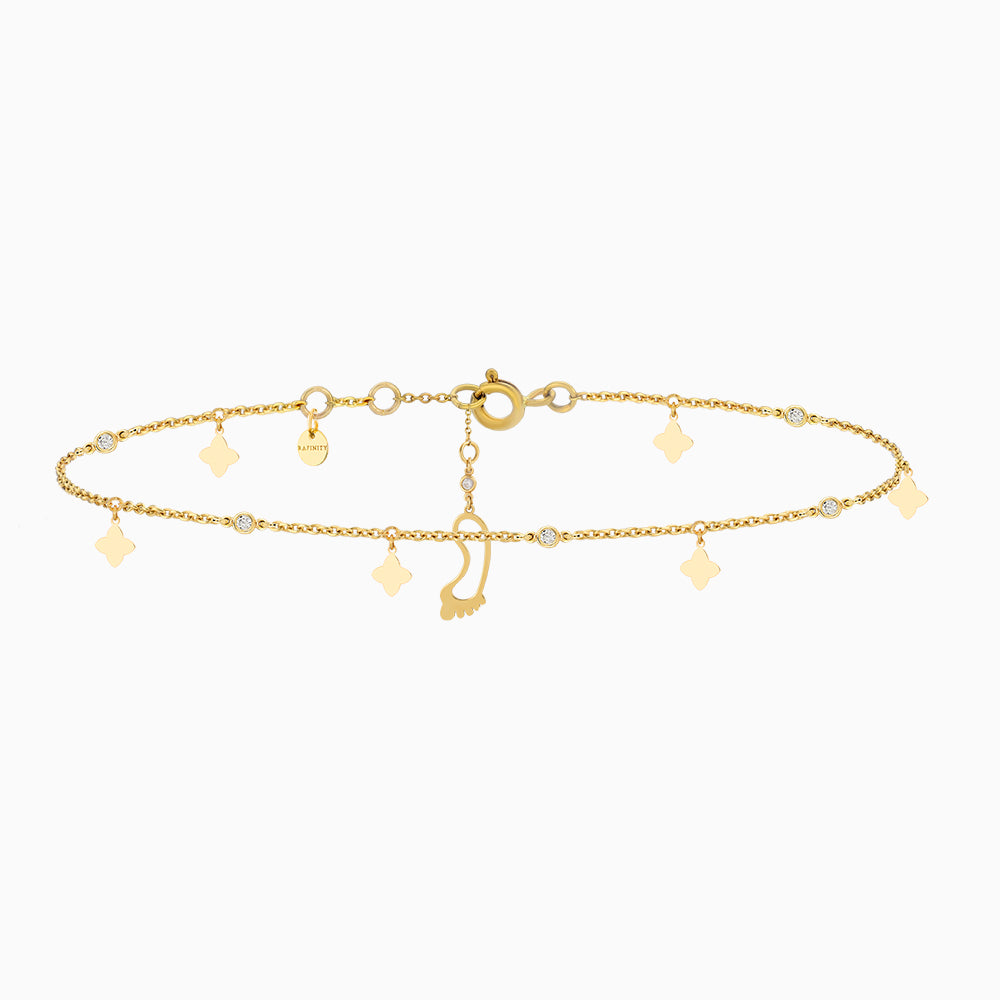 Emerald Tiger - 18K Céleste Anklet Chain